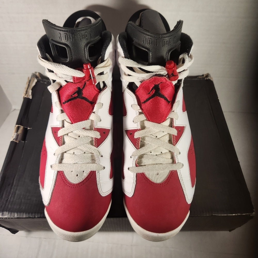Men's Air Jordan Retro 6 Carmine Sneakers - Picture 3 of 9